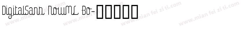DigitalSans NowML Bo字体转换